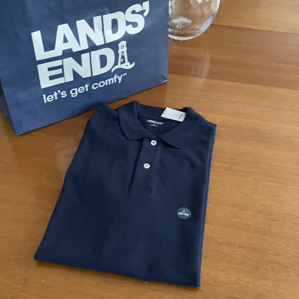 Lands End mesh polo NEW